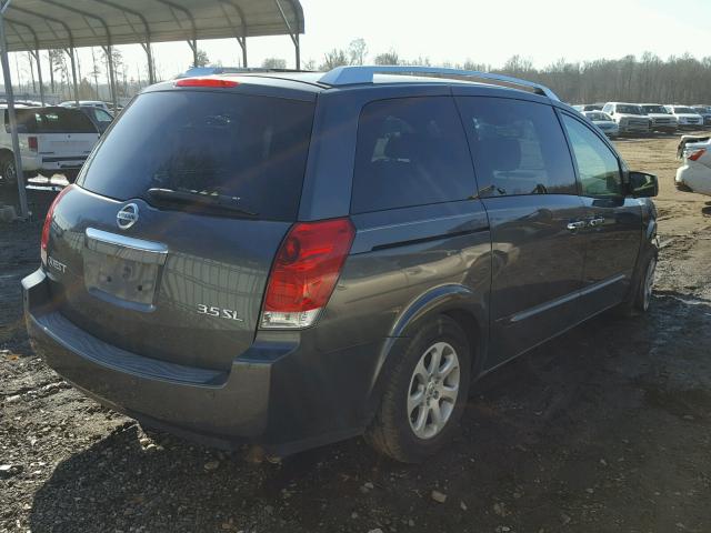 5N1BV28U97N112396 - 2007 NISSAN QUEST S SILVER photo 4