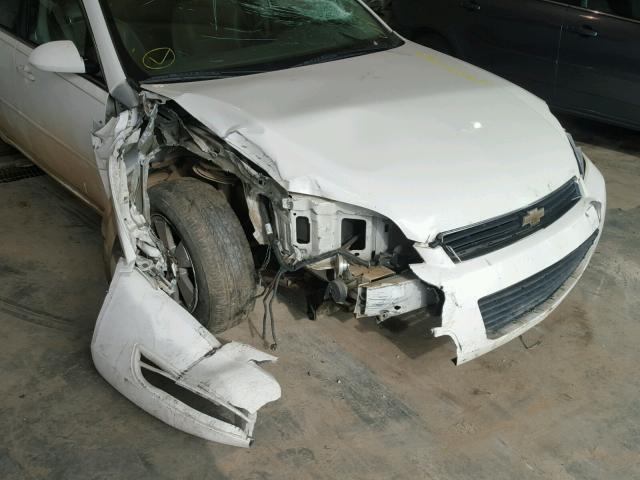 2G1WT58K879134851 - 2007 CHEVROLET IMPALA LT WHITE photo 9