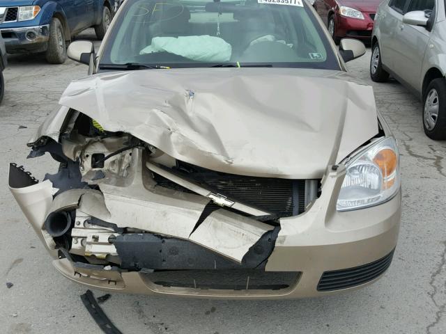 1G1AL52F657671397 - 2005 CHEVROLET COBALT LS TAN photo 9