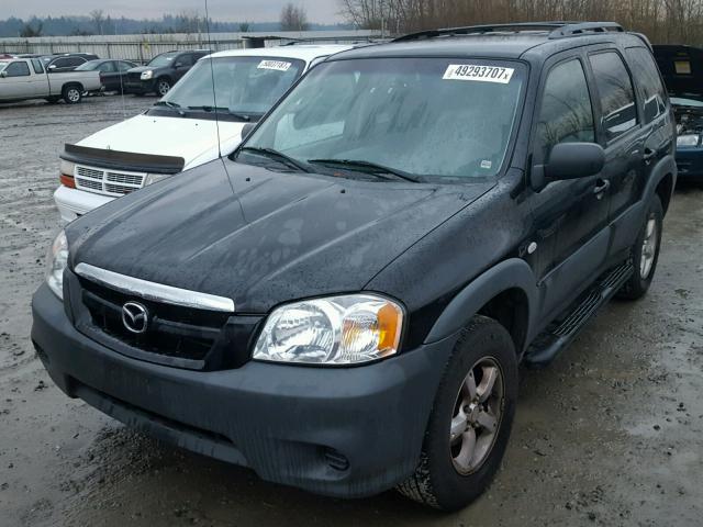 4F2YZ02Z06KM21461 - 2006 MAZDA TRIBUTE I BLACK photo 2