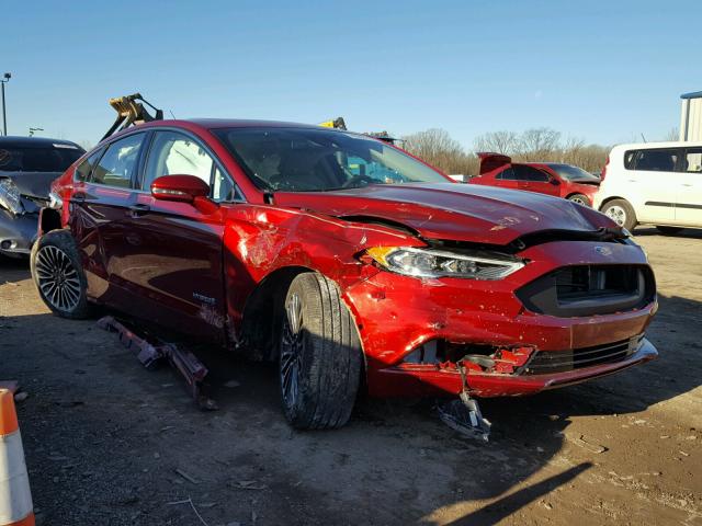 3FA6P0RU8HR119444 - 2017 FORD FUSION TIT MAROON photo 1