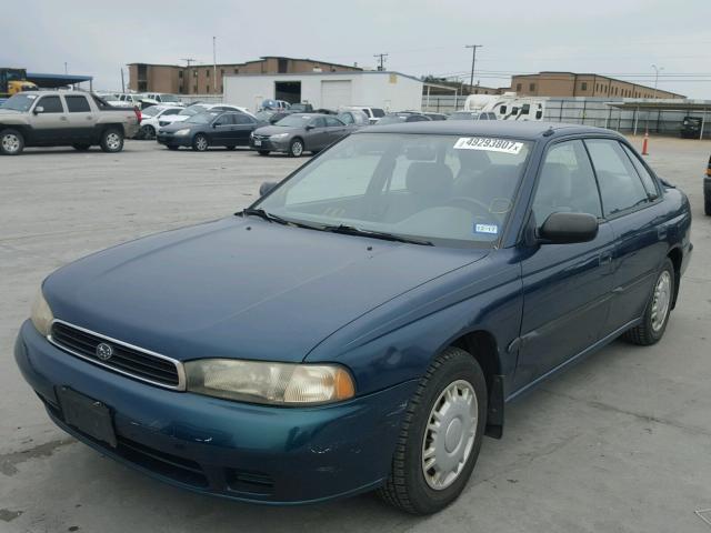 4S3BD6352S9219175 - 1995 SUBARU LEGACY L GREEN photo 2