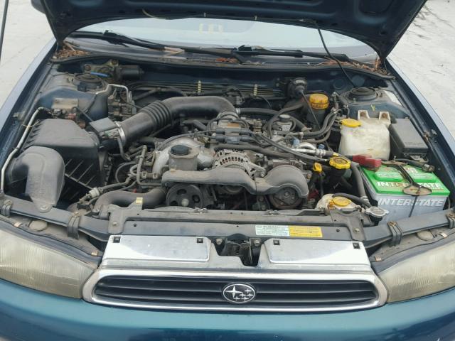 4S3BD6352S9219175 - 1995 SUBARU LEGACY L GREEN photo 7