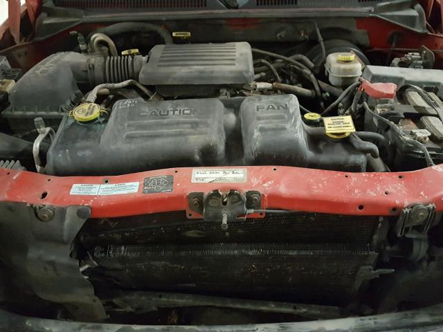 1B7GG2AN81S104693 - 2001 DODGE DAKOTA QUA RED photo 7