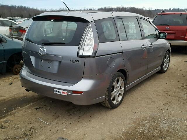 JM1CR2W31A0361657 - 2010 MAZDA 5 GRAY photo 4