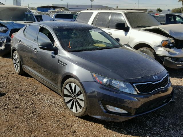 KNAGR4A67B5124672 - 2011 KIA OPTIMA SX BLUE photo 1