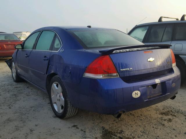 2G1WD58C669286521 - 2006 CHEVROLET IMPALA SUP BLUE photo 3