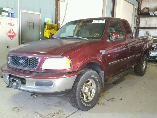 2FTZX18W8WCA68176 - 1998 FORD F150 BURGUNDY photo 2