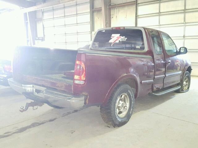 2FTZX18W8WCA68176 - 1998 FORD F150 BURGUNDY photo 4