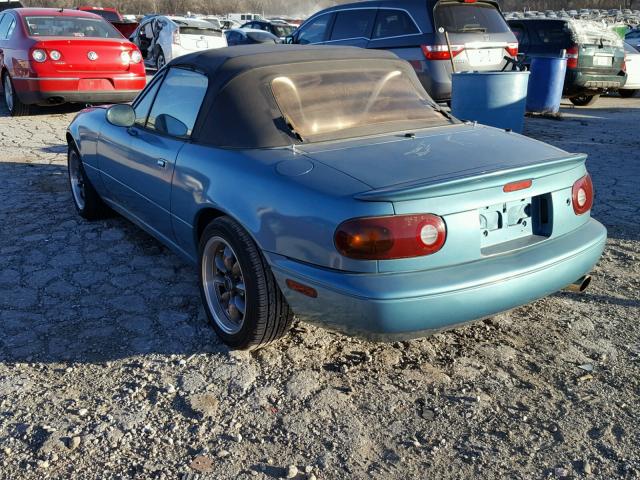 JM1NA3515M1217887 - 1991 MAZDA MX-5 MIATA BLUE photo 3