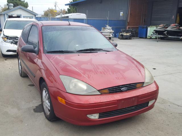 3FAFP31394R119225 - 2004 FORD FOCUS ZX3 RED photo 1
