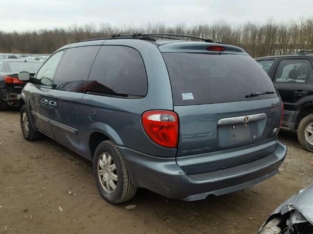 2A4GP54L66R748370 - 2006 CHRYSLER TOWN & COU BLUE photo 3