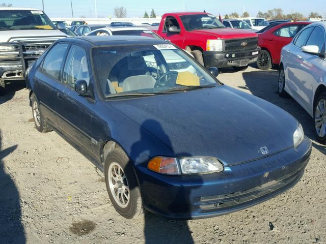 1HGEG854XSL056669 - 1995 HONDA CIVIC DX BLUE photo 1