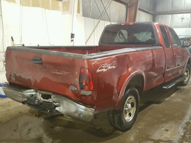 2FTRX18W12CA28600 - 2002 FORD F150 BURGUNDY photo 4