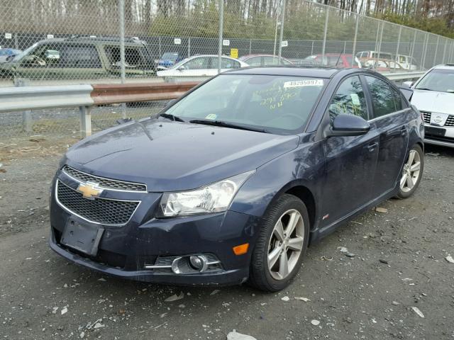 1G1PE5SB7E7291390 - 2014 CHEVROLET CRUZE LT GRAY photo 2