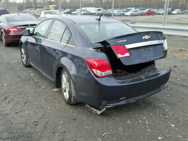 1G1PE5SB7E7291390 - 2014 CHEVROLET CRUZE LT GRAY photo 3