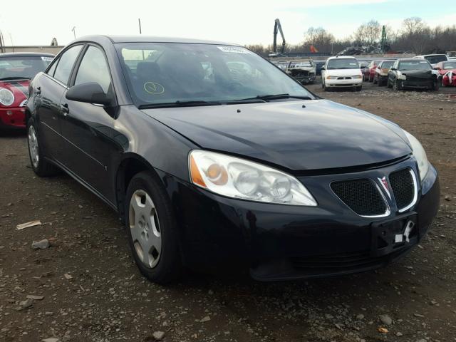 1G2ZF58B674104590 - 2007 PONTIAC G6 VALUE L BLACK photo 1