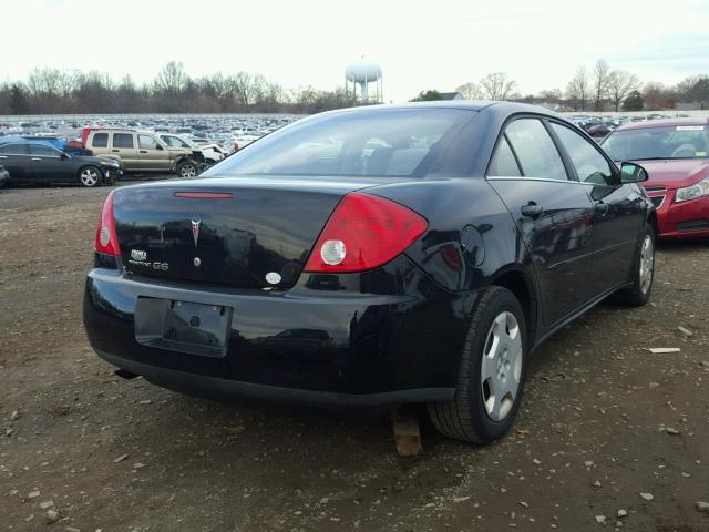 1G2ZF58B674104590 - 2007 PONTIAC G6 VALUE L BLACK photo 4