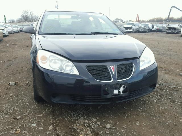 1G2ZF58B674104590 - 2007 PONTIAC G6 VALUE L BLACK photo 9