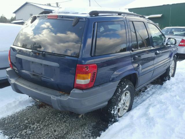 1J4GW48S02C147327 - 2002 JEEP GRAND CHER BLUE photo 4