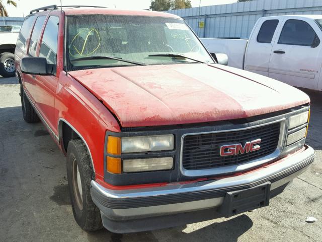 1GKEC16R2VJ737344 - 1997 GMC SUBURBAN C RED photo 1