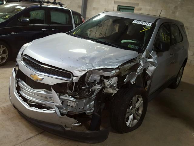 2GNFLCEK0D6233121 - 2013 CHEVROLET EQUINOX LS SILVER photo 2