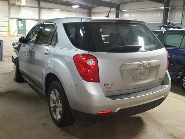 2GNFLCEK0D6233121 - 2013 CHEVROLET EQUINOX LS SILVER photo 3