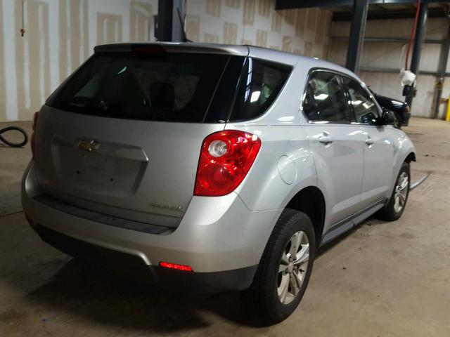 2GNFLCEK0D6233121 - 2013 CHEVROLET EQUINOX LS SILVER photo 4