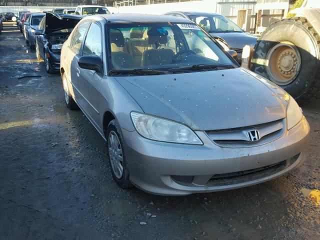 2HGES15504H598250 - 2004 HONDA CIVIC LX GRAY photo 1