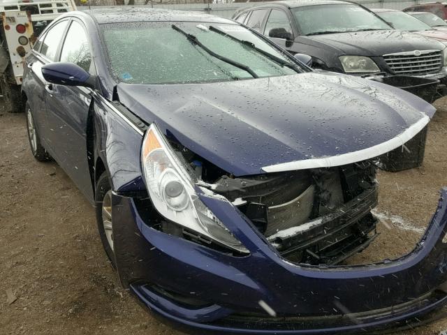 5NPEB4AC1CH472716 - 2012 HYUNDAI SONATA GLS BLUE photo 1