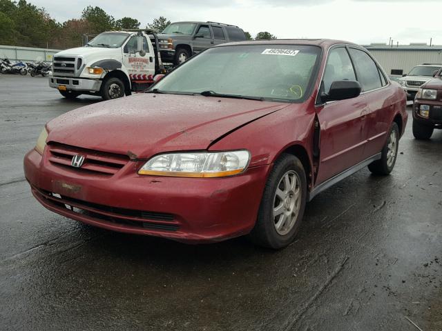 1HGCG66802A125894 - 2002 HONDA ACCORD EX RED photo 2