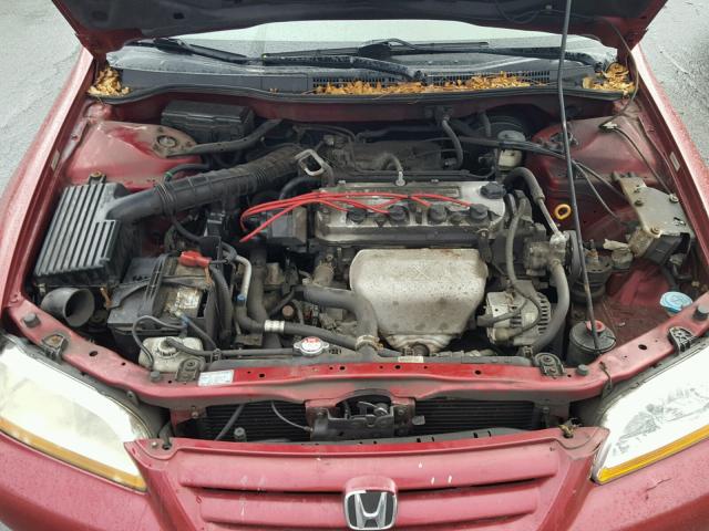 1HGCG66802A125894 - 2002 HONDA ACCORD EX RED photo 7