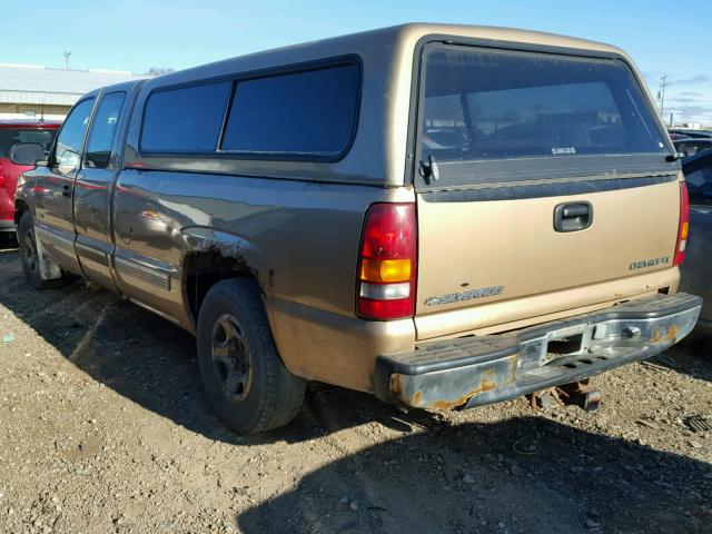 1GCEC19T01E214250 - 2001 CHEVROLET SILVERADO TAN photo 3