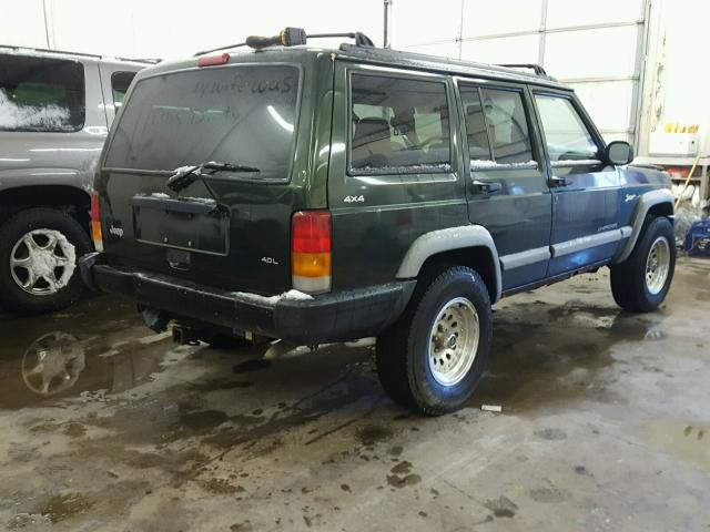 1J4FJ68S9WL141439 - 1998 JEEP CHEROKEE S GREEN photo 4