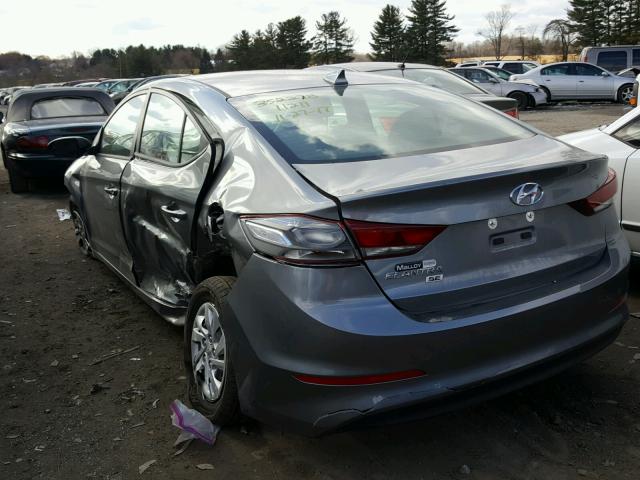 KMHD74LF1HU397447 - 2017 HYUNDAI ELANTRA SE GRAY photo 3