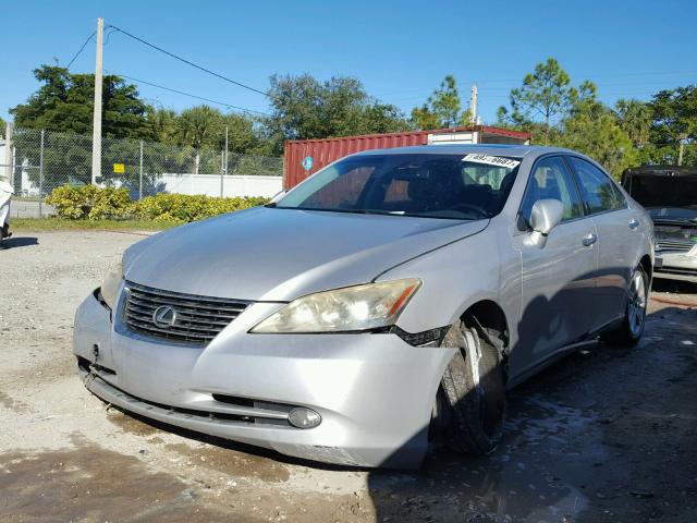 JTHBJ46G582198767 - 2008 LEXUS ES 350 SILVER photo 2