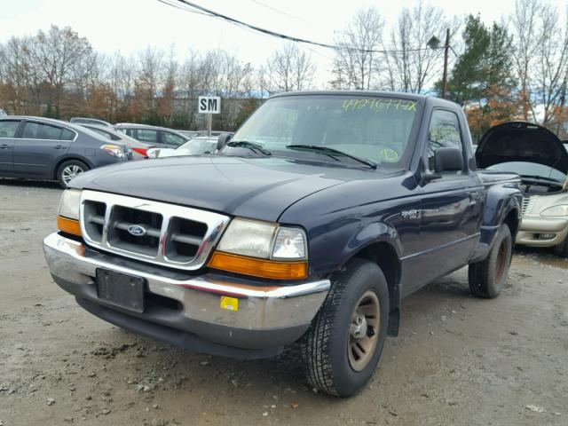 1FTYR10C1XTA95850 - 1999 FORD RANGER BLUE photo 2