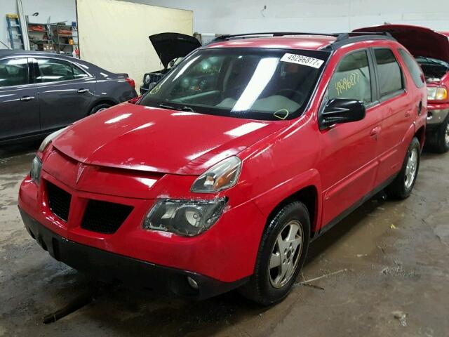 3G7DA03E22S583087 - 2002 PONTIAC AZTEK RED photo 2