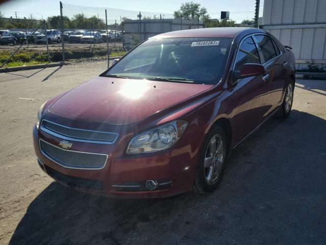 1G1ZK57B18F265985 - 2008 CHEVROLET MALIBU LTZ MAROON photo 2