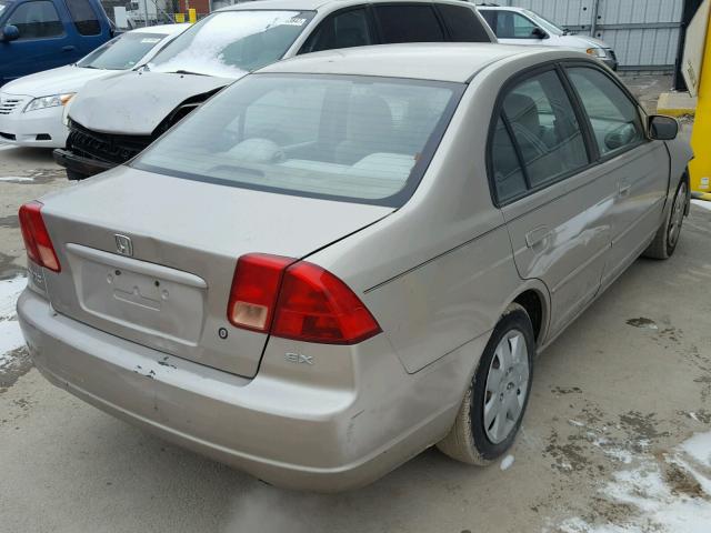 2HGES26771H521392 - 2001 HONDA CIVIC EX SILVER photo 4