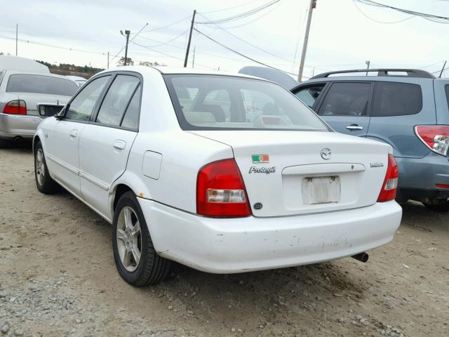 JM1BJ225330212874 - 2003 MAZDA PROTEGE DX WHITE photo 3