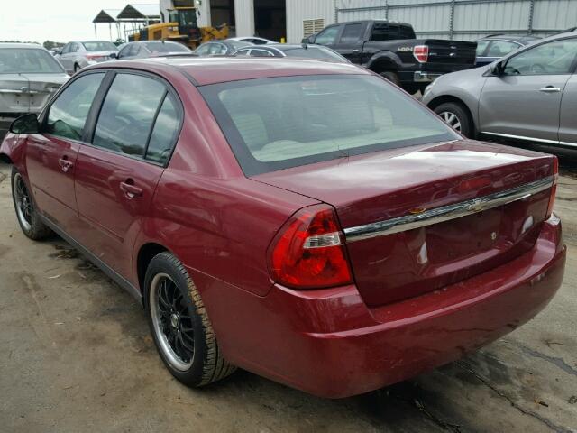 1G1ZS58F07F188509 - 2007 CHEVROLET MALIBU LS RED photo 3