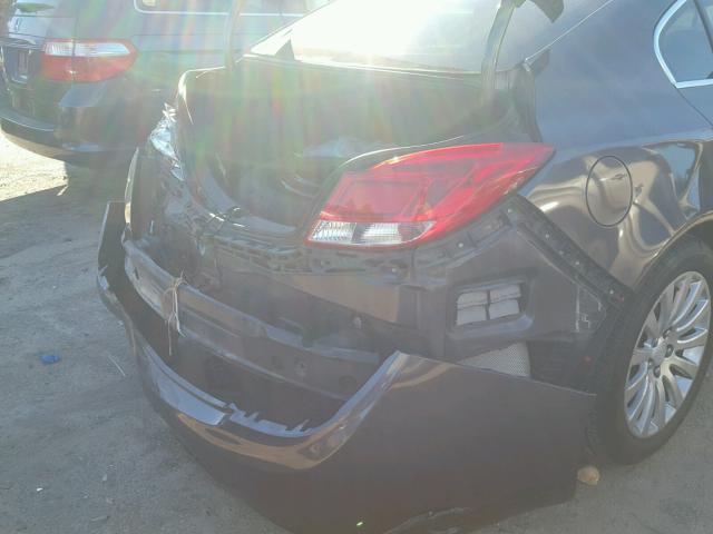 W04GS5EC1B1085589 - 2011 BUICK REGAL CXL GRAY photo 9