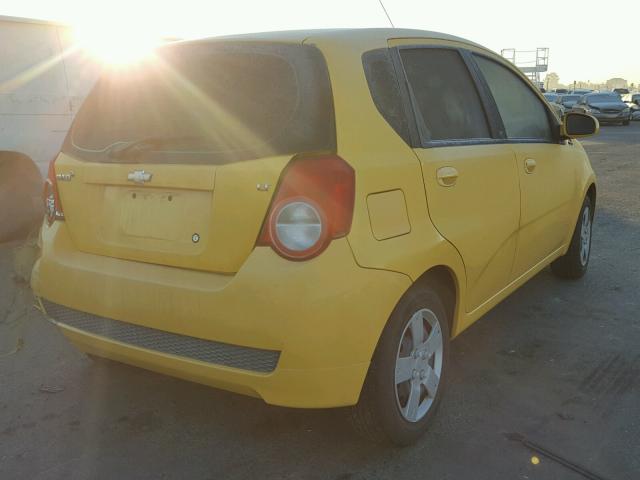 KL1TD6DE3BB133151 - 2011 CHEVROLET AVEO LS 黄色 照片 4