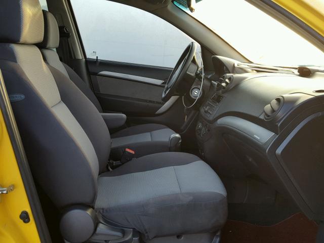 KL1TD6DE3BB133151 - 2011 CHEVROLET AVEO LS 黄色 照片 5