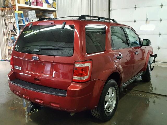 1FMCU9DG3CKB31649 - 2012 FORD ESCAPE XLT RED photo 4