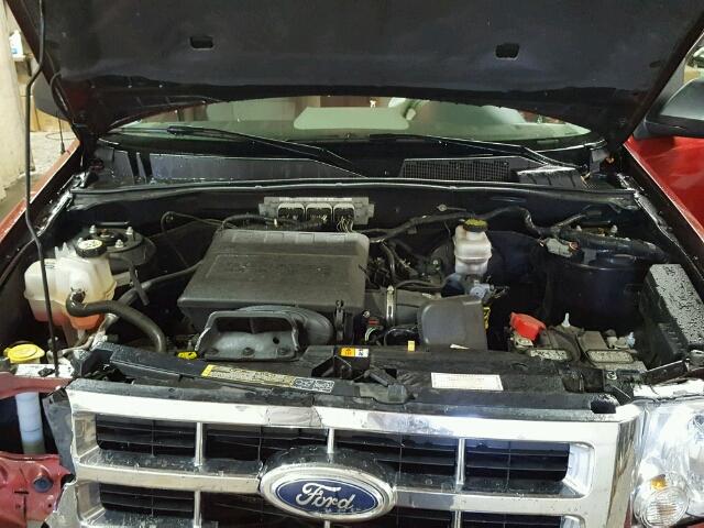 1FMCU9DG3CKB31649 - 2012 FORD ESCAPE XLT RED photo 7