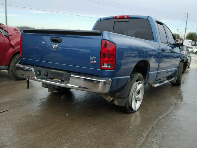 1D7HA182X6S636469 - 2006 DODGE RAM 1500 S BLUE photo 4