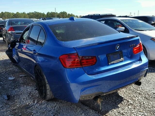 WBA3A9C54EF477814 - 2014 BMW 335 I BLUE photo 3