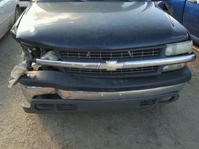 1GCEK19T01E286777 - 2001 CHEVROLET SILVERADO BLACK photo 7